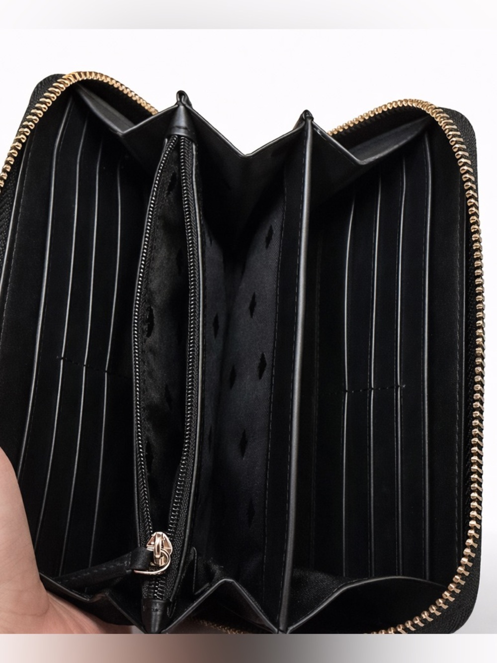 Kate Spade Black Leather Tote & Wallet Set NEW WITH TAGS Minimalist Classic - Picture 5 of 8